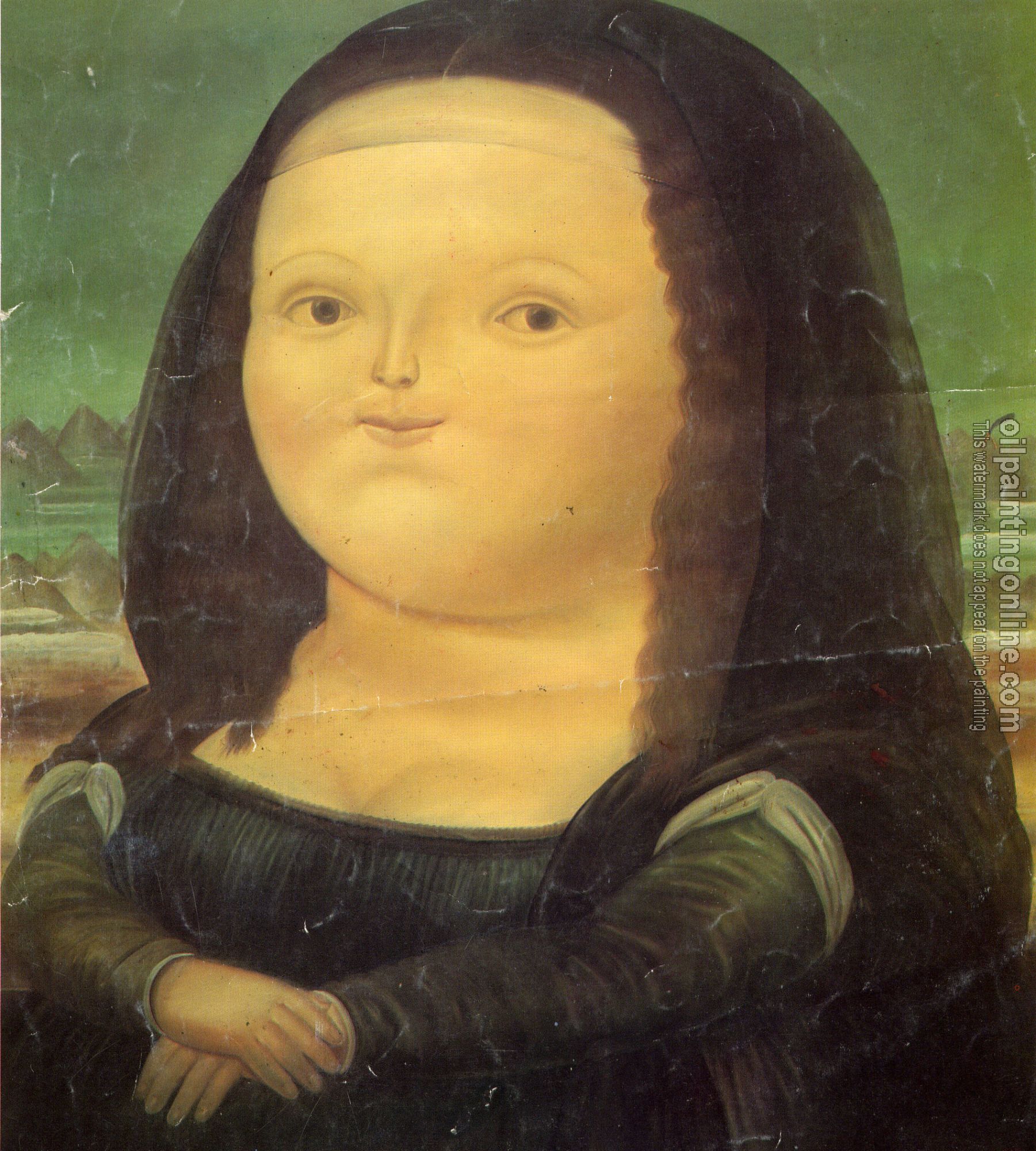 Botero, Fernando - Abstract oil painting.